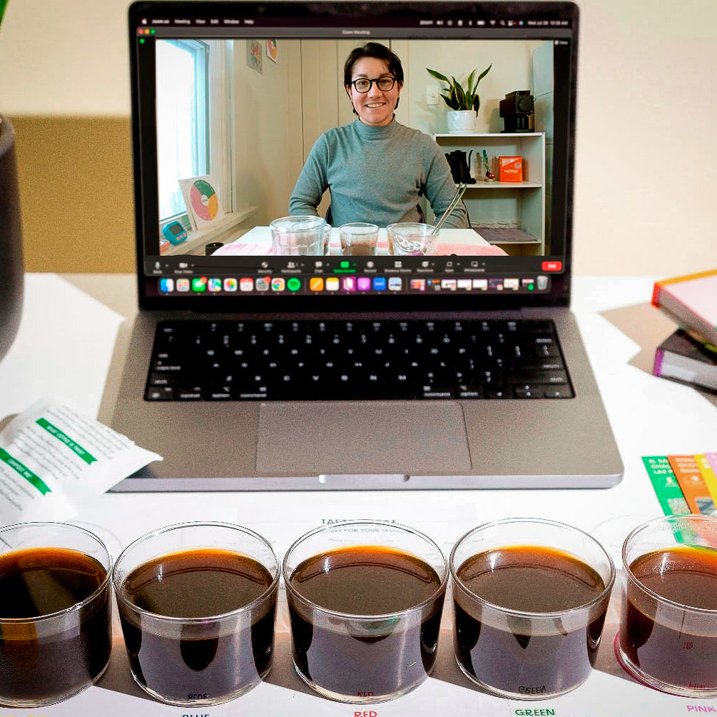 Virtual guided coffee tasting